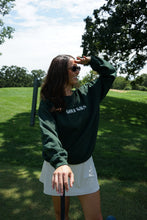 Load image into Gallery viewer, Golf Gals Embroidered Crewneck | Forrest Green
