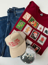 Load image into Gallery viewer, Holiday Stamps Sweatshirt