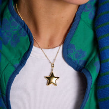Load image into Gallery viewer, Gold Puffy Star Charm