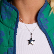 Load image into Gallery viewer, Silver Puffy Star Charm