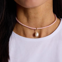 Load image into Gallery viewer, Strawberry Milkshake Minimalist Waterproof Cord Necklace