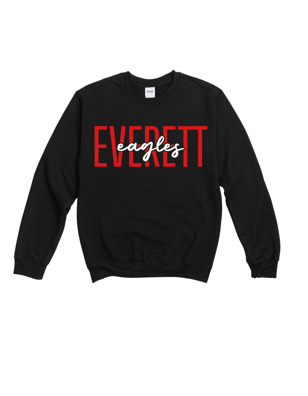 Everett Eagles Crewneck - Black