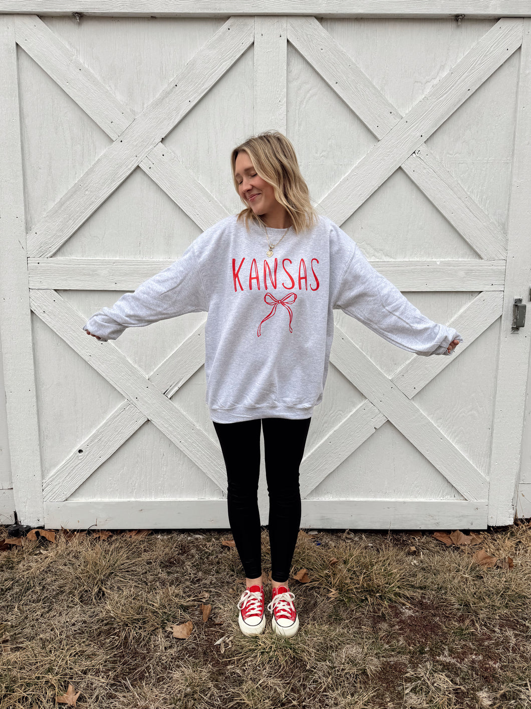 Kansas Bow Sweatshirt