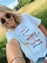 Load image into Gallery viewer, All American Script Boxy Fit Tee
