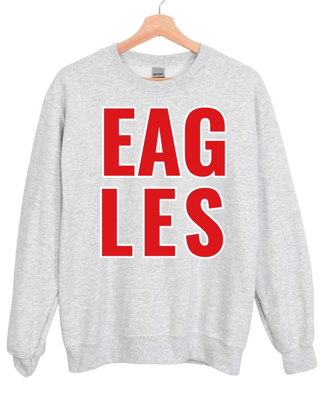 Eagles Outlined Crewneck
