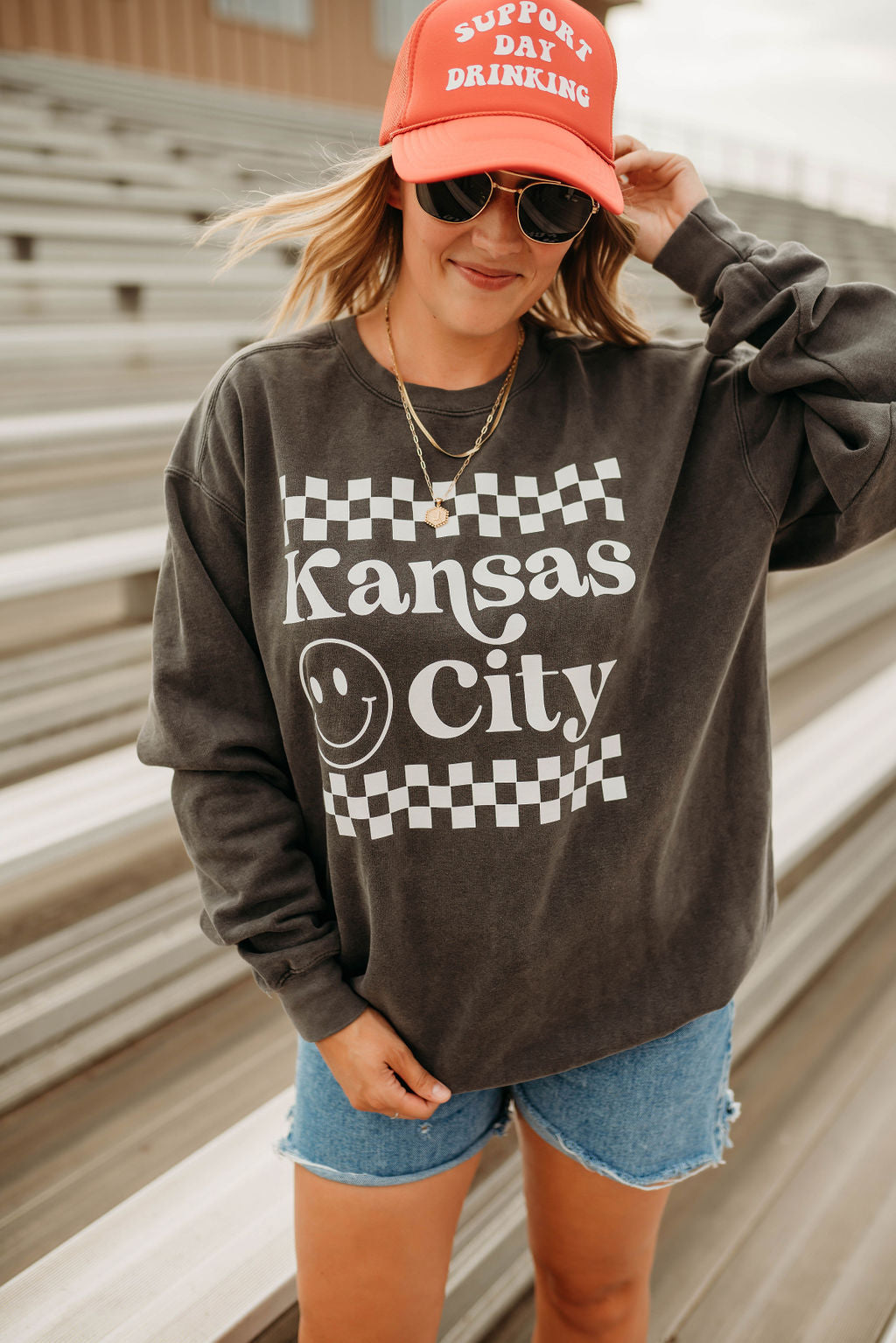 Kansas City Check Pullover