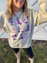 Load image into Gallery viewer, Purple Boots Crewneck
