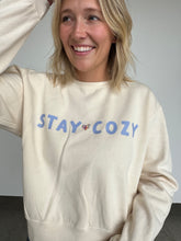 Load image into Gallery viewer, Stay Cozy Cropped Fit Crewneck
