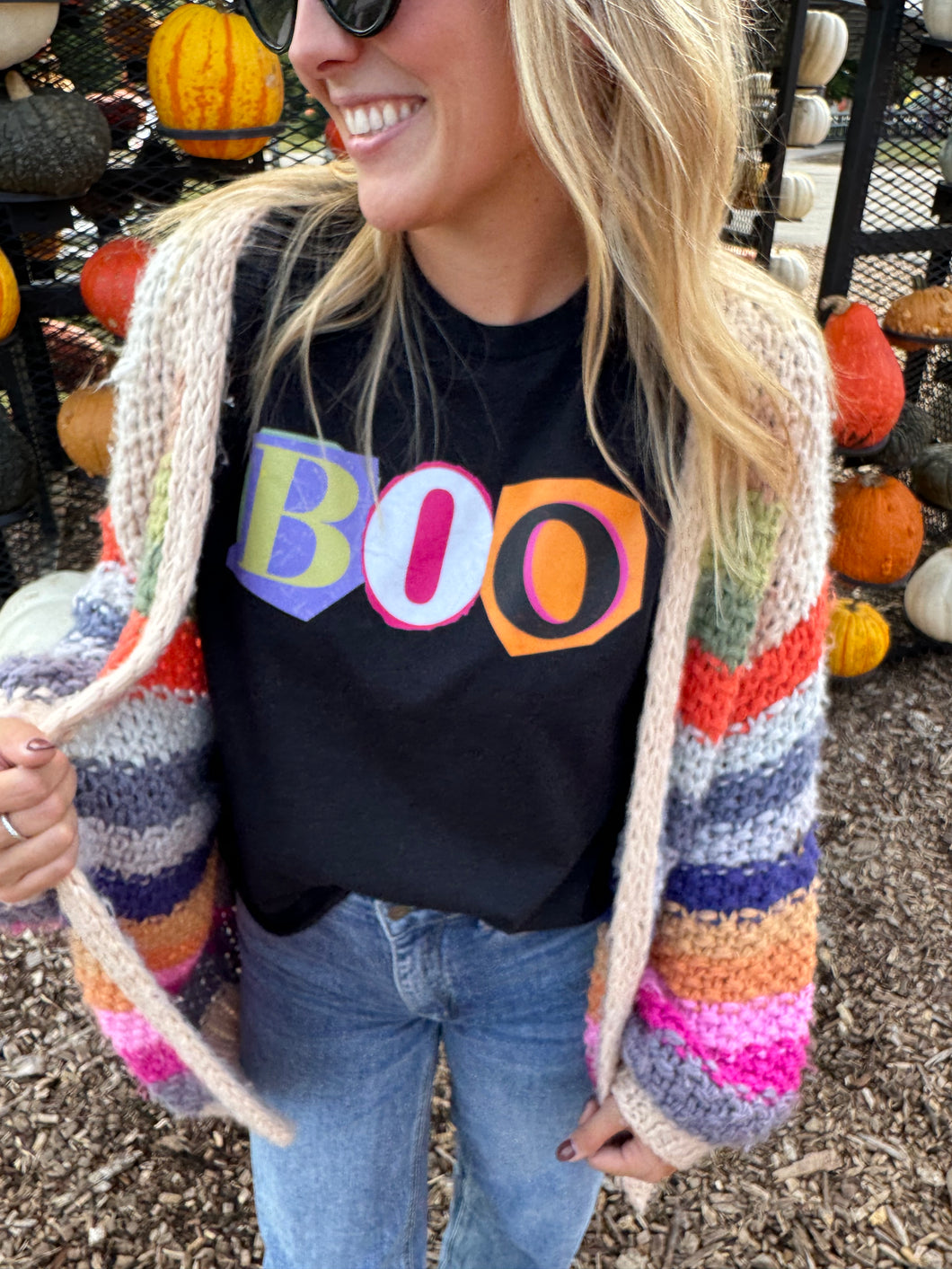 Boo Multi Color Tee