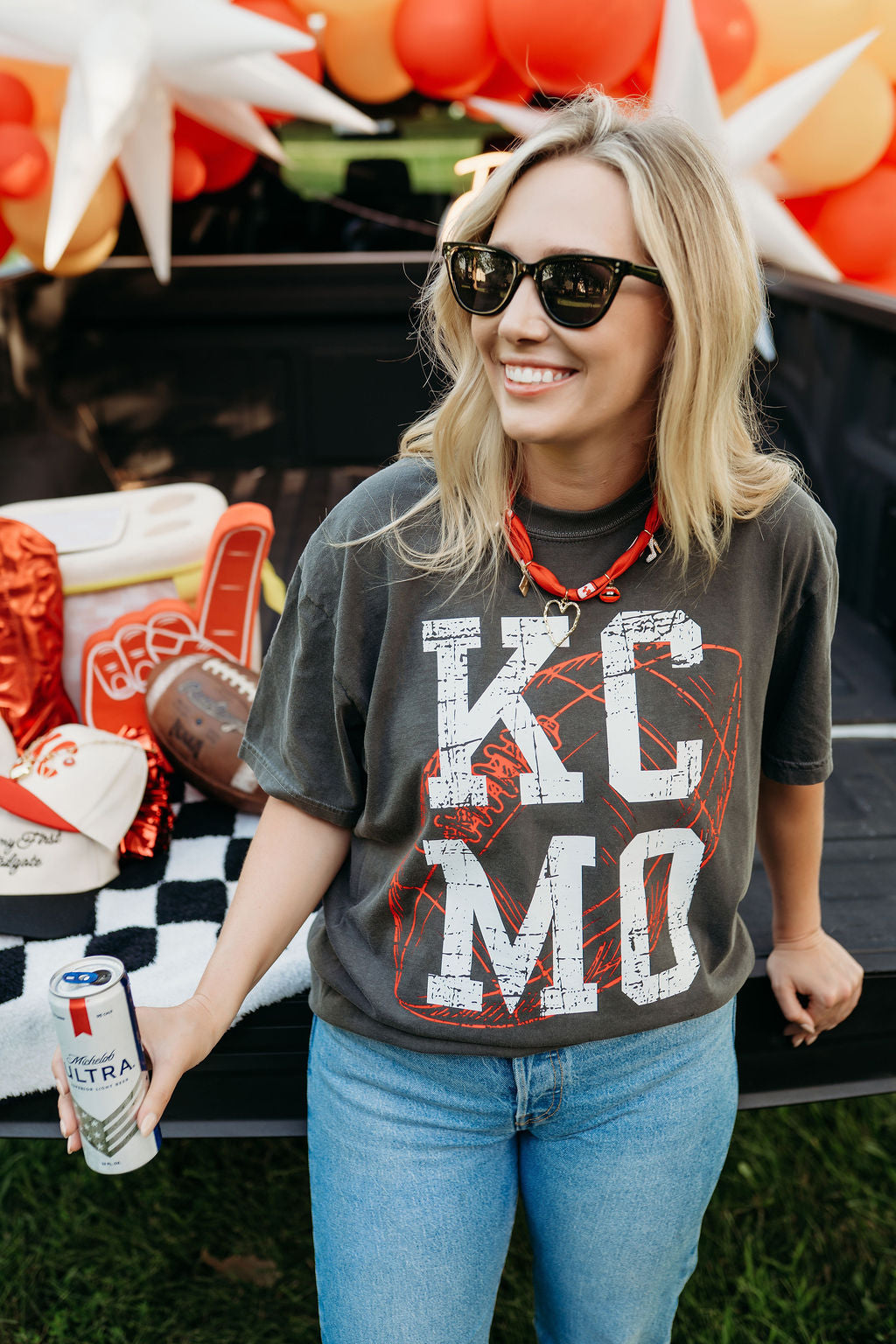 KCMO x Football Tee