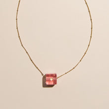 Load image into Gallery viewer, Pink Dice Charm Necklace

