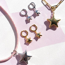 Load image into Gallery viewer, Gold Puffy Star Charm

