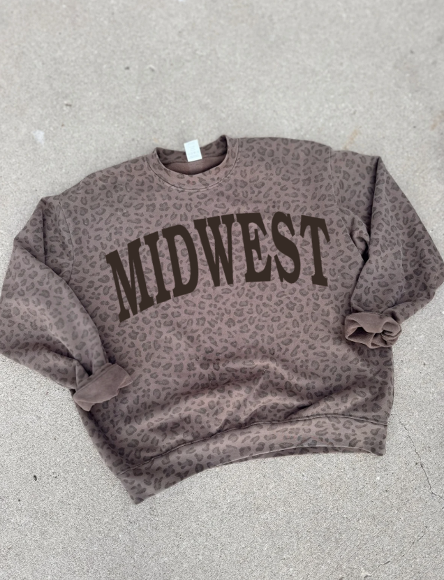 Midwest x Cheetah Crewneck