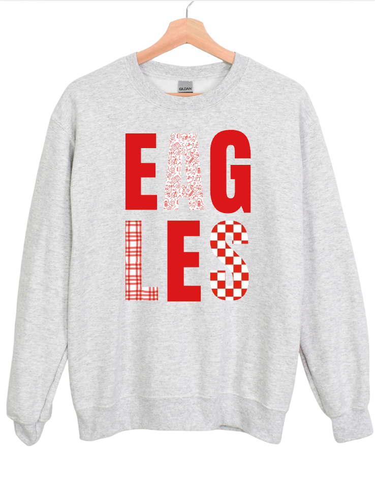 Eagles Patchwork Crewneck