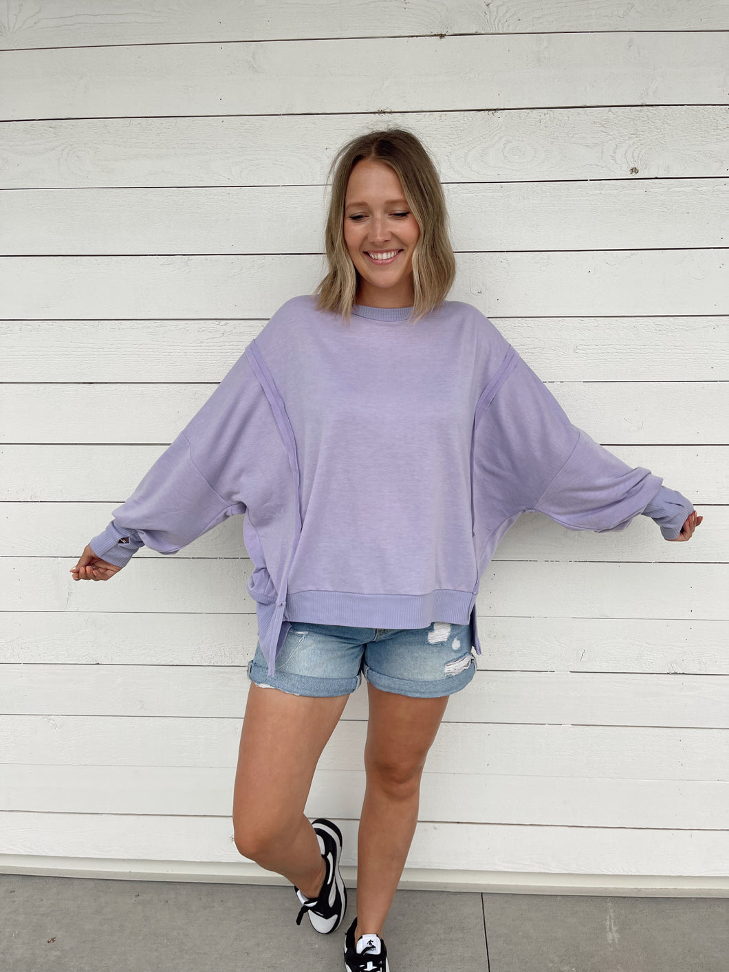 Lilac Dreams Oversized Pullover