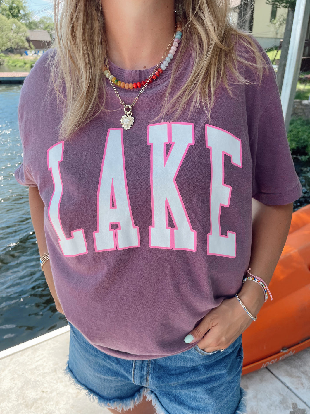 Lake T-shirt - Maroon