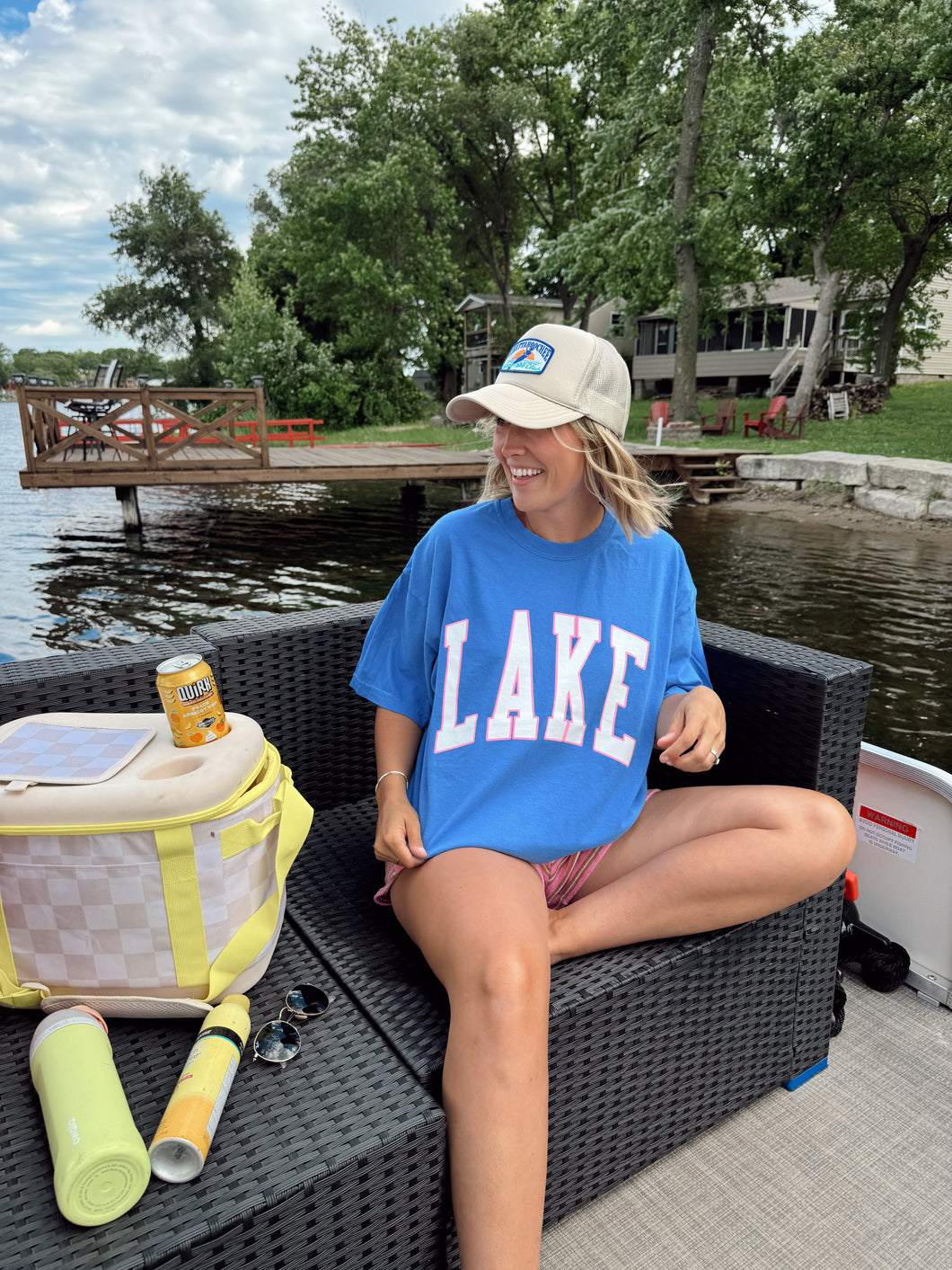 Lake Tee - Bright Blue