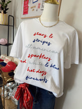 Load image into Gallery viewer, All American Script Boxy Fit Tee
