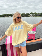 Load image into Gallery viewer, Striped Font Lake Tee
