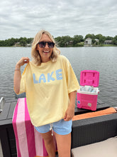 Load image into Gallery viewer, Striped Font Lake Tee
