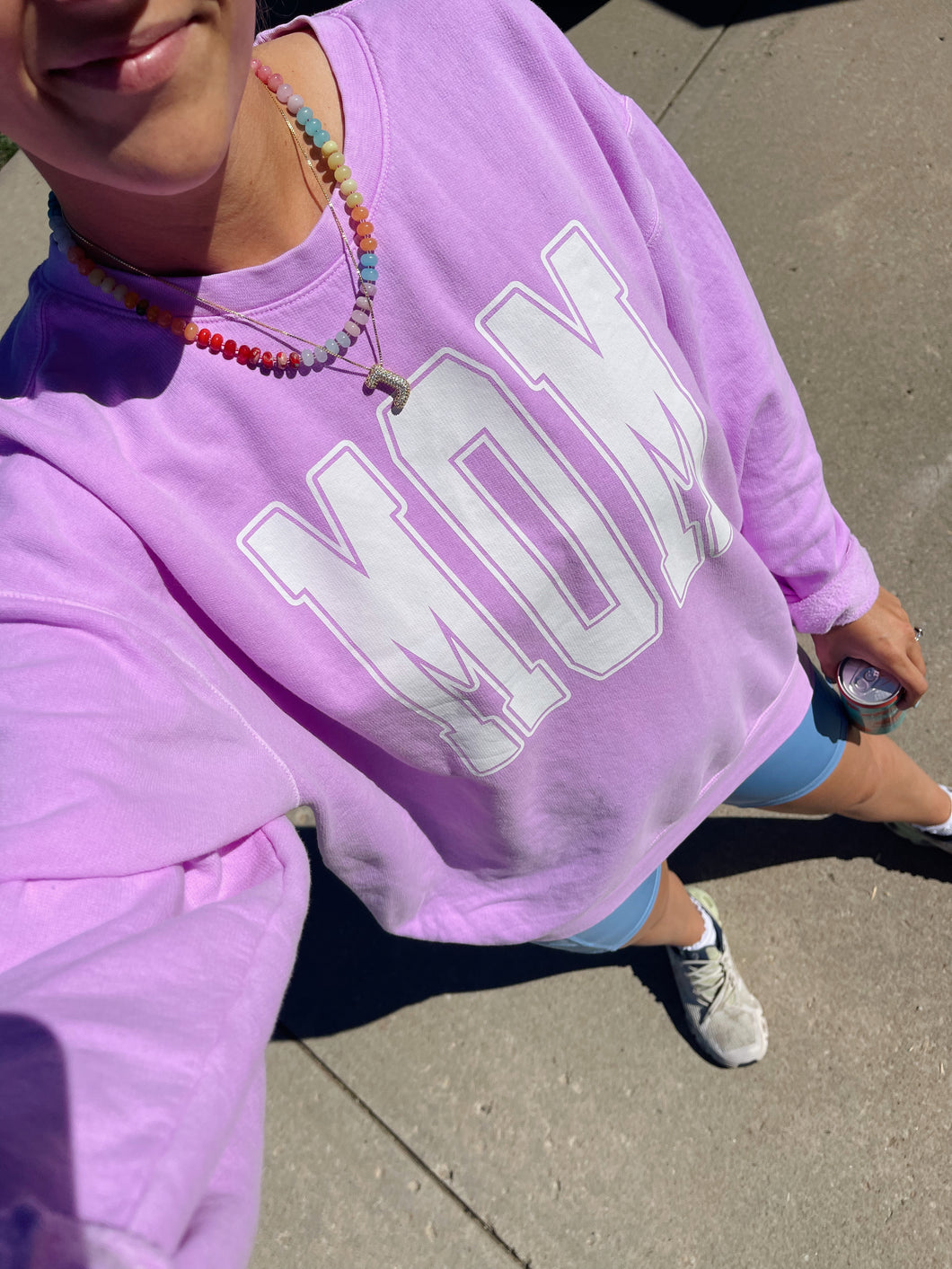 MOM Pullover | Neon Liliac