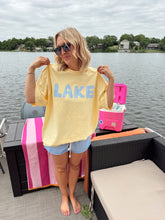 Load image into Gallery viewer, Striped Font Lake Tee
