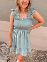 Load image into Gallery viewer, Seaside Ruffle Sleeve Dress
