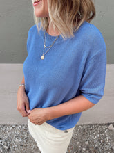 Load image into Gallery viewer, Coastal Knit Top - Periwinkle
