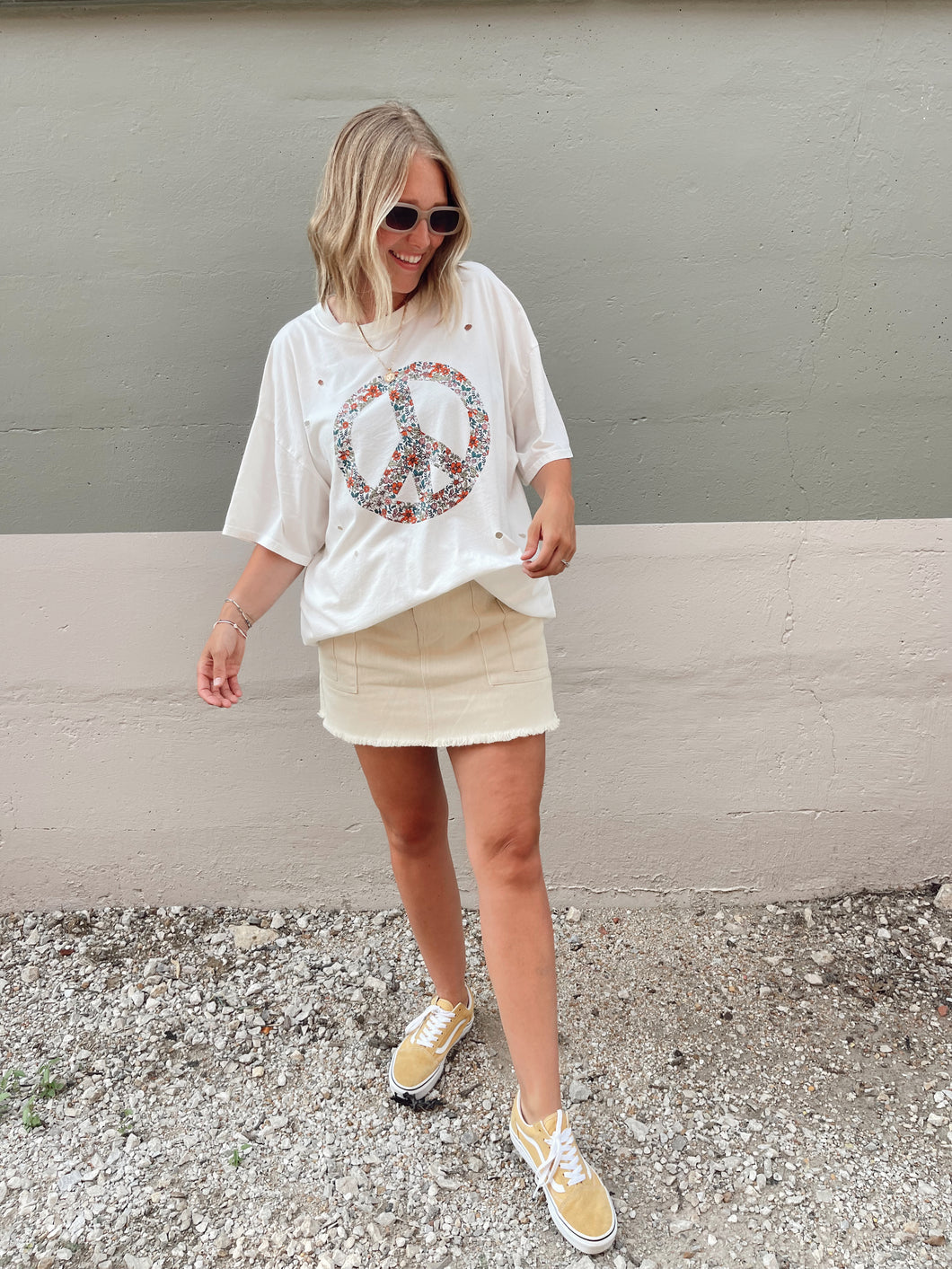 Peace Out Oversized Tee