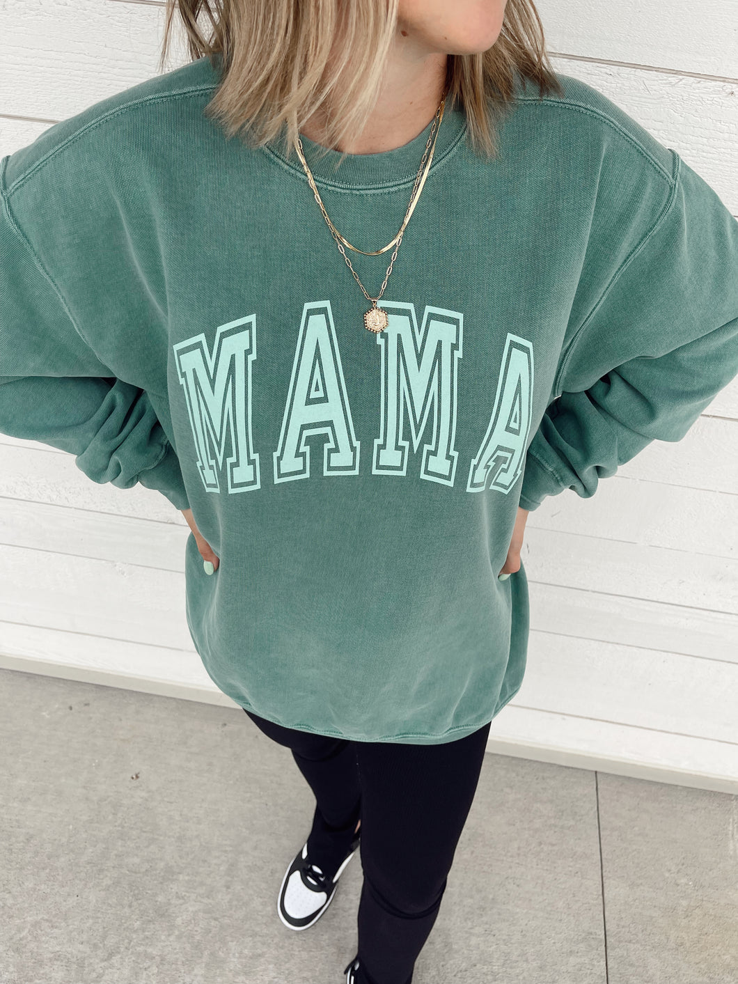 Collegiate Mama Sweatshirt - Comfort Color