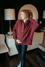 Load image into Gallery viewer, Cranberry Cozy Pullover
