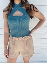 Load image into Gallery viewer, Be Basic Criss Cross Top - Teal
