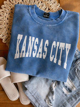 Load image into Gallery viewer, Blue Kansas City Corded Pullover
