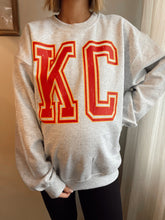 Load image into Gallery viewer, Black KC Distressed Pullover
